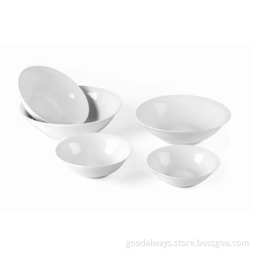Porcelain Round Serving bowl 9/8/7/6/5.5 inch